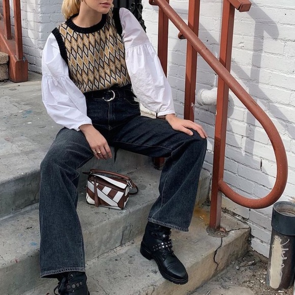 Munthe argyle metallic knitted vest - Picture 1 of 7